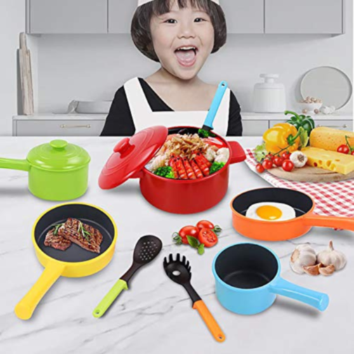 Set de Ustensile și Vase de Bucătărie pentru Copii – Mini Chef