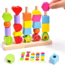 Set de Coloane Colorate cu Forme Geometrice și Activități Interactive