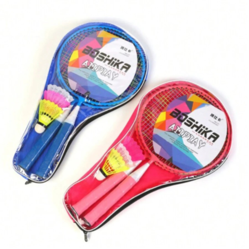 Set Badminton pentru Copii cu 2 Rachete și 3 Fluturași (culoare aleatorie)