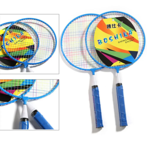 Set Badminton pentru Copii cu 2 Rachete și 3 Fluturași (culoare aleatorie)