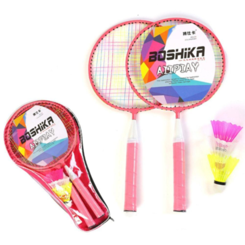 Set Badminton pentru Copii cu 2 Rachete și 3 Fluturași (culoare aleatorie)