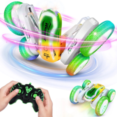 Mașinuță de Cascadorii cu Telecomandă și LED – Model Flip 360° | image