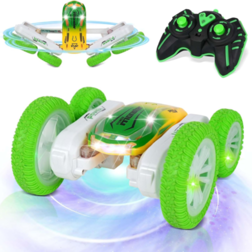 Mașinuță de Cascadorii cu Telecomandă și LED – Model Flip 360°