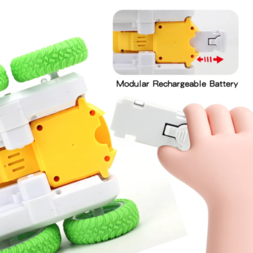 Mașinuță de Cascadorii cu Telecomandă și LED – Model Flip 360°