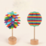 Arbore Montessori din Lemn Colorat Rotativ Educațional