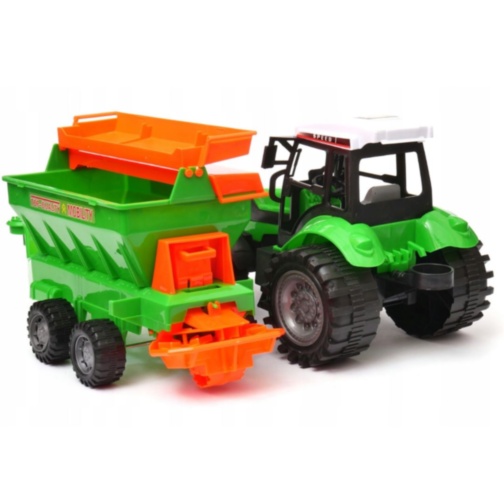 Tractor de Jucărie cu Remorcă pentru Fermă (culoare aleatorie)