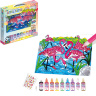 Set Pictură pe Sticlă Vitralii Flamingo Roz cu Autocolante