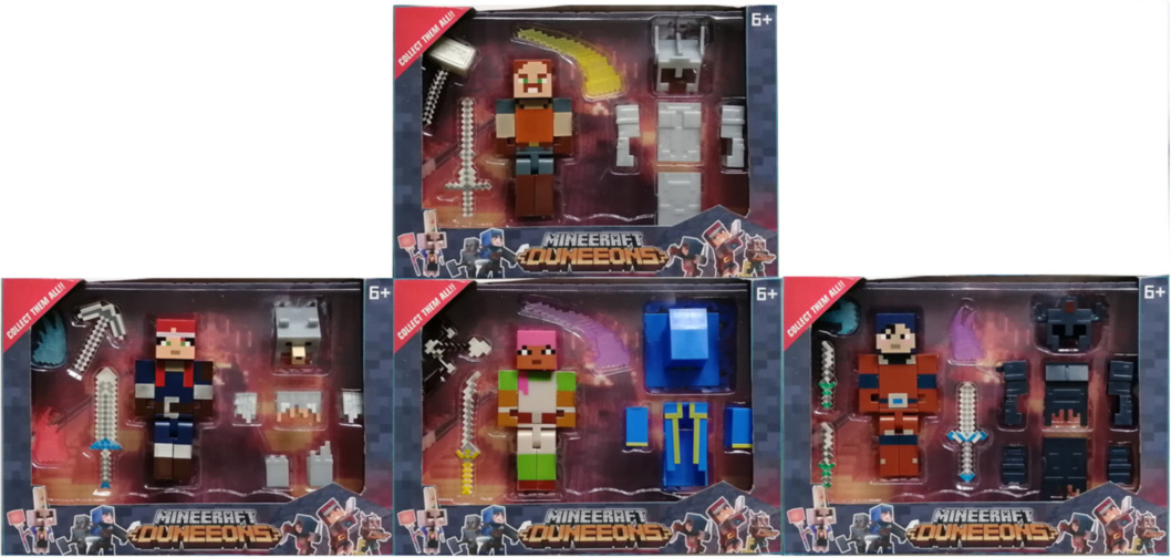 Minecraft cu 2 Figurine și Accesorii