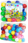 Set 65 Bile Colorate din Plastic, diametru 8cm