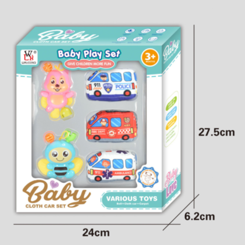 Set de Jucării pentru Bebeluși – Mașinuțe și Figurine