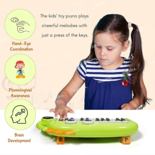 Pian Muzical Dinozaur cu Sunete Instrumentale