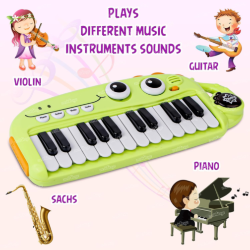 Pian Muzical Dinozaur cu Sunete Instrumentale