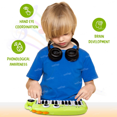 Pian Muzical Dinozaur cu Sunete Instrumentale | image