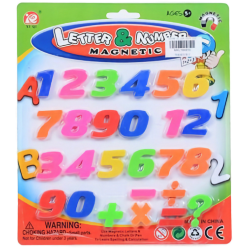 Set 26 cifre și semne magnetice colorate