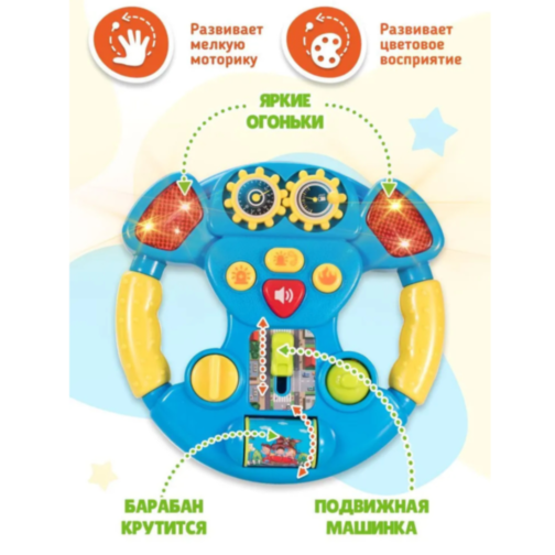 Volan Interactiv pentru Copii cu Lumini și Sunete Realiste