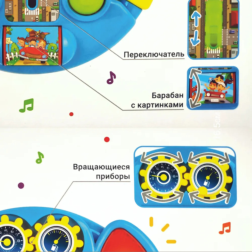 Volan Interactiv pentru Copii cu Lumini și Sunete Realiste