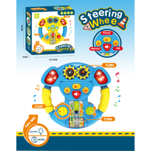 Volan Interactiv pentru Copii cu Lumini și Sunete Realiste