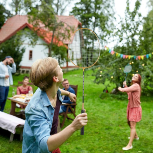 Set 2 Rachete Badminton cu Geantă și Fluturași Inclusi | Ideal pentru Familie și Prieteni