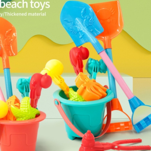 Set Nisip cu Găletușă, Clești și Lopeți Colorate (culoare aleatorie)