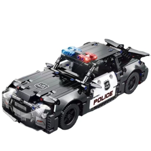 Mașină de Poliție de Asamblat cu Telecomandă – Set Tehnic 2.4GHz, 352 piese  