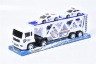 Camion cu Trailer și 4 Mașinuțe de Poliție, 34cm  