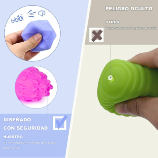 Set 6 mingi moi pentru dezvoltarea abilităților motorii