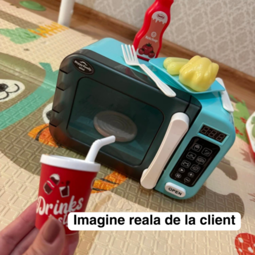Cuptor cu Microunde Interactiv pentru Copii – Joc de Bucătărie