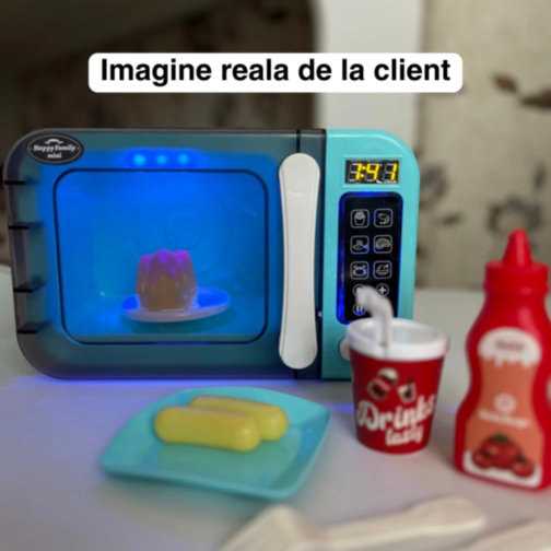 Cuptor cu Microunde Interactiv pentru Copii – Joc de Bucătărie