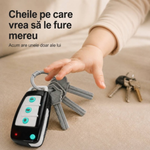 Chei auto interactive cu sunete și lumini pentru bebeluși