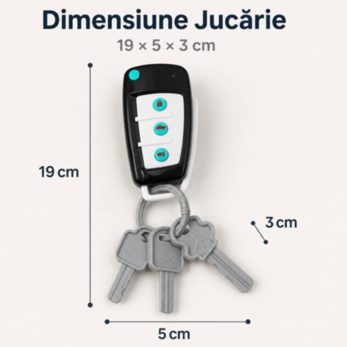 Chei auto interactive cu sunete și lumini pentru bebeluși