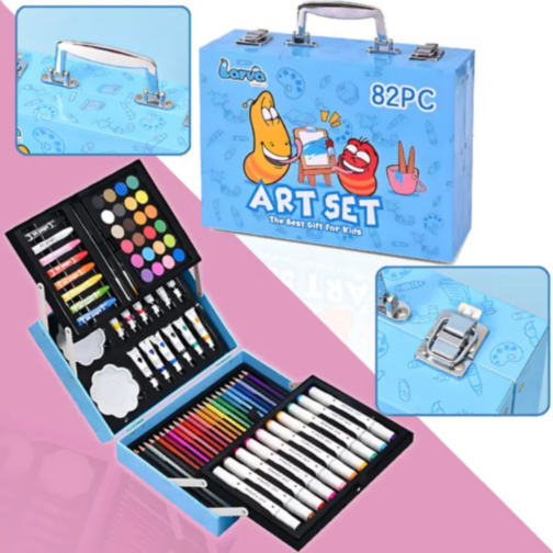 Set de Artă Creativă cu 82 de Piese în Valiză Elegantă
