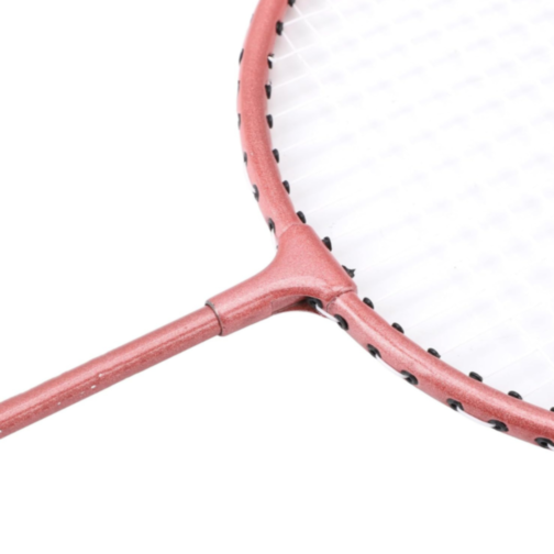 Set 2 Rachete Badminton Roz cu Geantă 