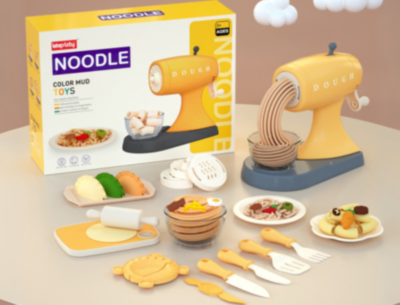Mașină Jucărie Noodle Maker cu Pastă Colorată | image
