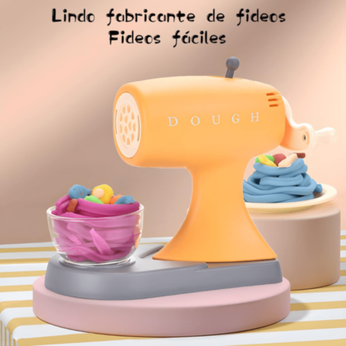 Mașină Jucărie Noodle Maker cu Pastă Colorată
