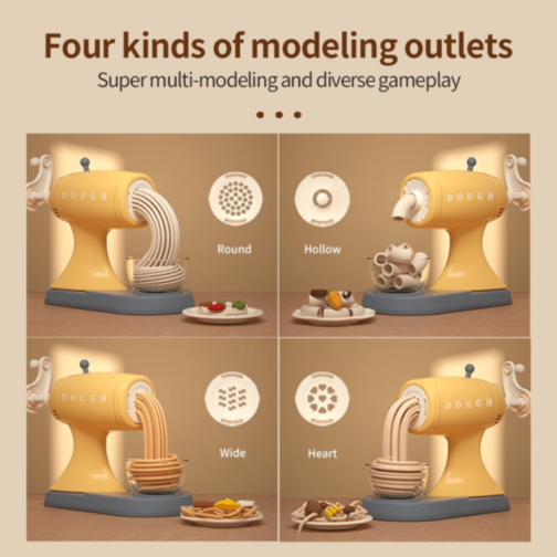 Mașină Jucărie Noodle Maker cu Pastă Colorată