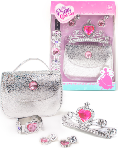 Set Fashion cu Gentuță, Diademă și Bijuterii