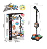 Microfon Karaoke cu Suport Reglabil, Amplificator de Voce, Mufă MP3 și Lumini 