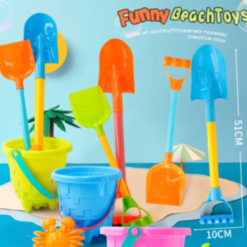 Set Jucării Nisip „Castel Magic” cu Găletușă și Unelte Extra-Lungi (culoare aleatorie)