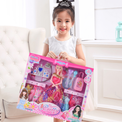 Păpușă cu Rochii Colorate și Accesorii Prințesă (culori rochii aleatorii) | image