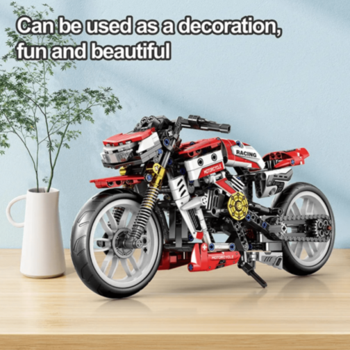 Set de construcție Motocicletă Racing cu 467 piese 