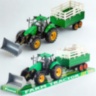 Tractor jucărie pentru copii cu cupă și remorcă (culoare aleatorie)
