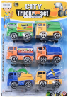 Set 6 Camioane de Construcție cu Fricțiune