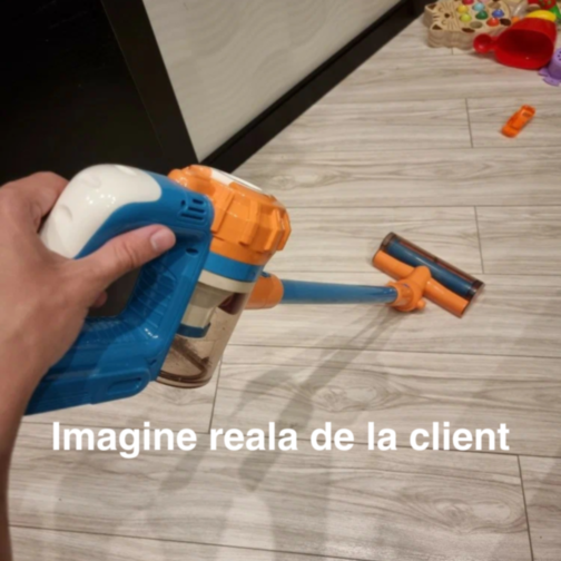 Aspirator de Jucărie Interactiv cu Lumină și Sunete