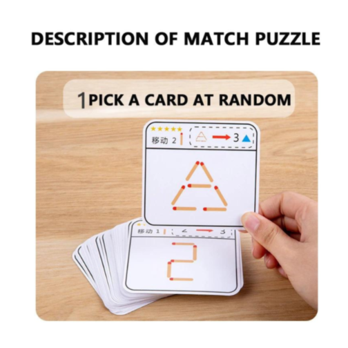 Puzzle Educațional Matchstick - Joc de Construcție și Logică