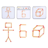 Puzzle Educațional Matchstick - Joc de Construcție și Logică