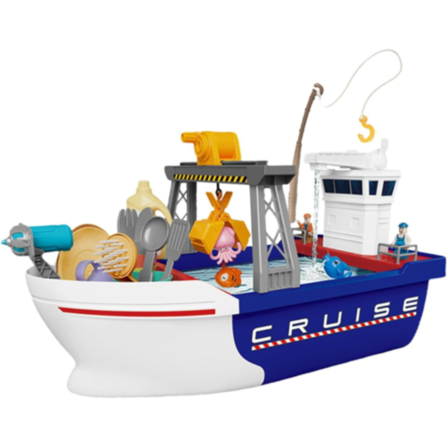 Barcă Interactivă Gourmet Voyager cu Accesorii pentru Joacă Creativă