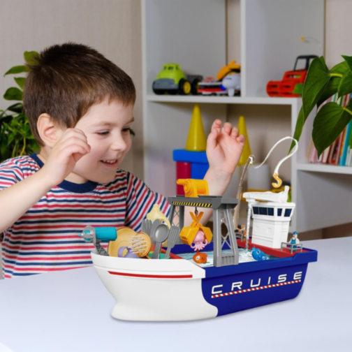 Barcă Interactivă Gourmet Voyager cu Accesorii pentru Joacă Creativă