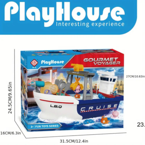 Barcă Interactivă Gourmet Voyager cu Accesorii pentru Joacă Creativă