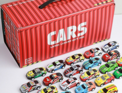 Set 48 Mașinuțe Metalice în Cutie Tip Container – Modele Variate | image
