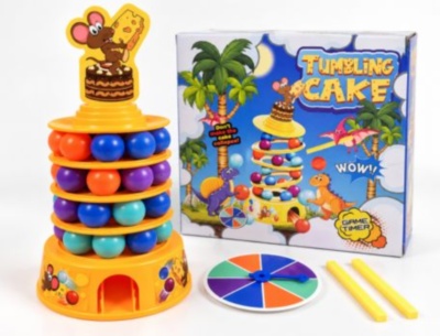 Joc de îndemânare Tumbling Cake cu bile colorate | image